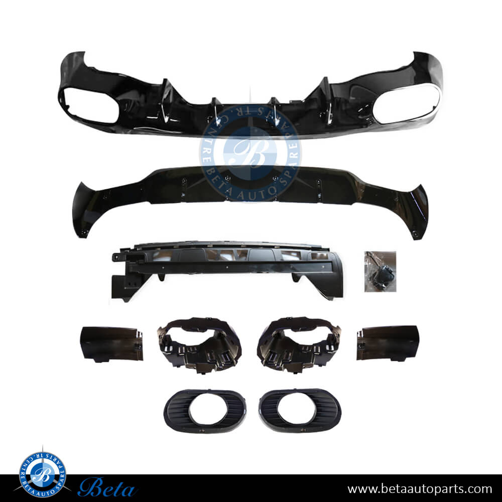 Rear Diffuser assembly AMG CLA35 For Normal AMG Black Color for Mercedes CLA-Class C118 2019-Up models, Part Number 1188850402 Rear Diffuser assembly AMG CLA35 For Normal AMG Black Color for Mercedes CLA-Class C118 2019-Up models, Part Number 1188850402